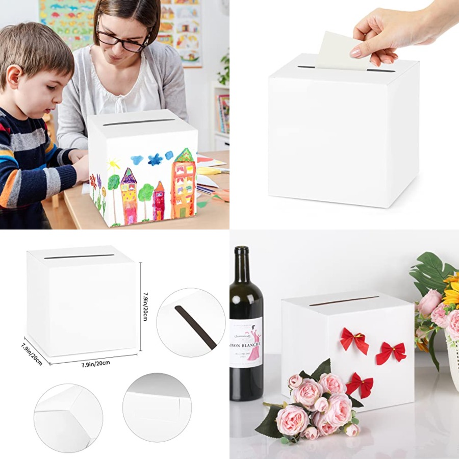 Wedding Favor Box - White Card Box Wedding Favors Post