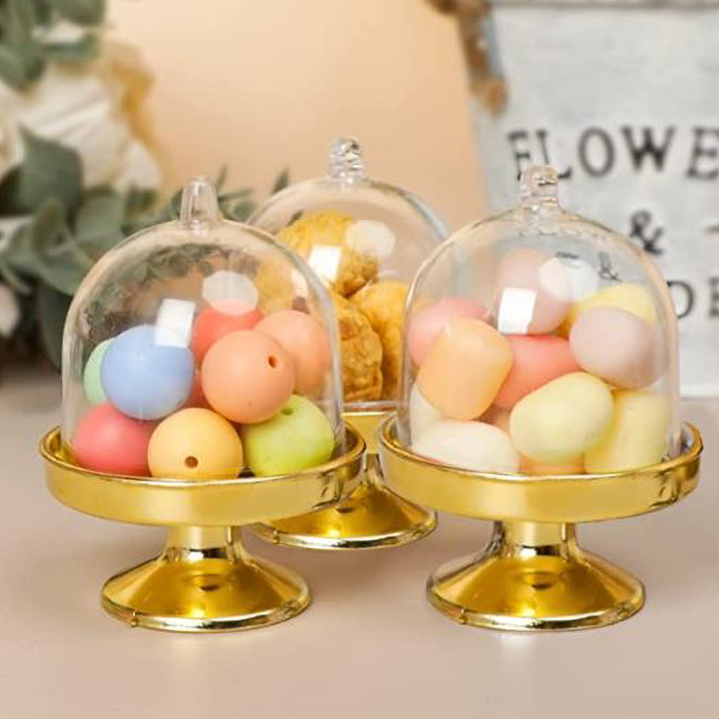 Wedding Supply Bulk - Plastic Mini Cake Stand with Dome
