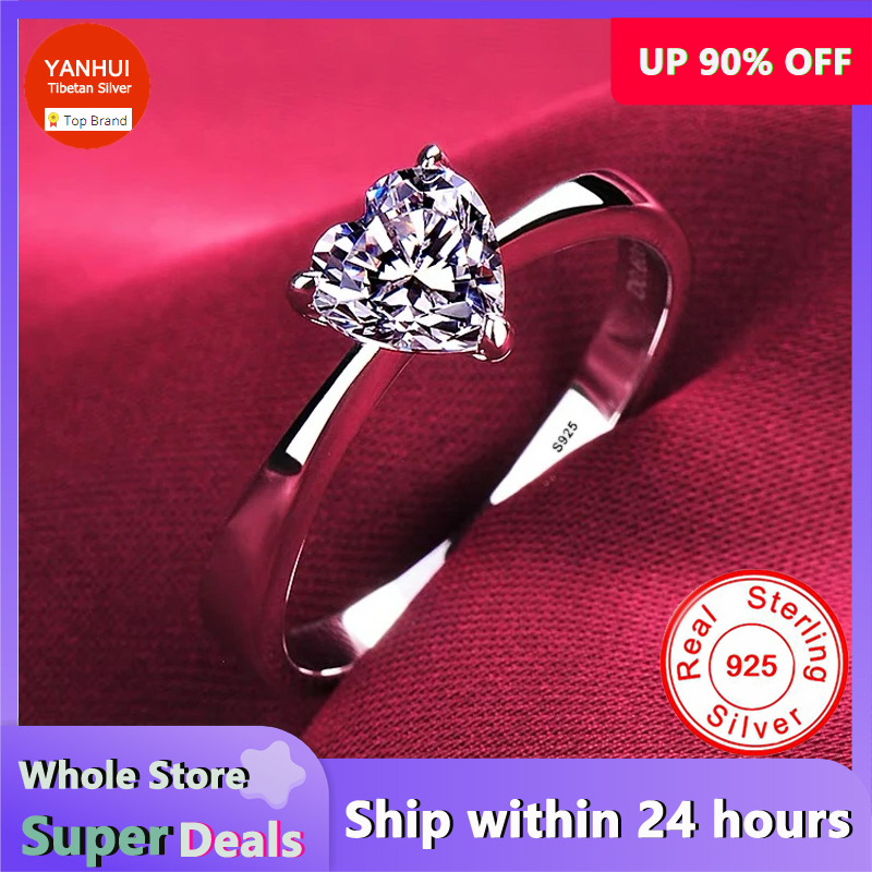 Wedding Z - Women's Romantic Heart Ring Gift Jewelry,
