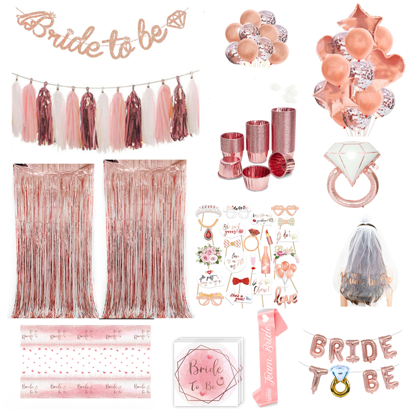 Confetti Balloon Set - Bride To Be Party Decorations Banner