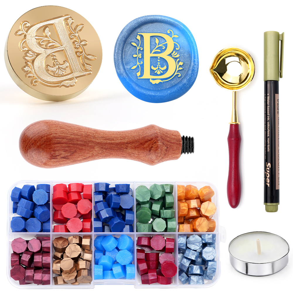 Wedding Z - A-Z letter Wax Seal Stamp Kit