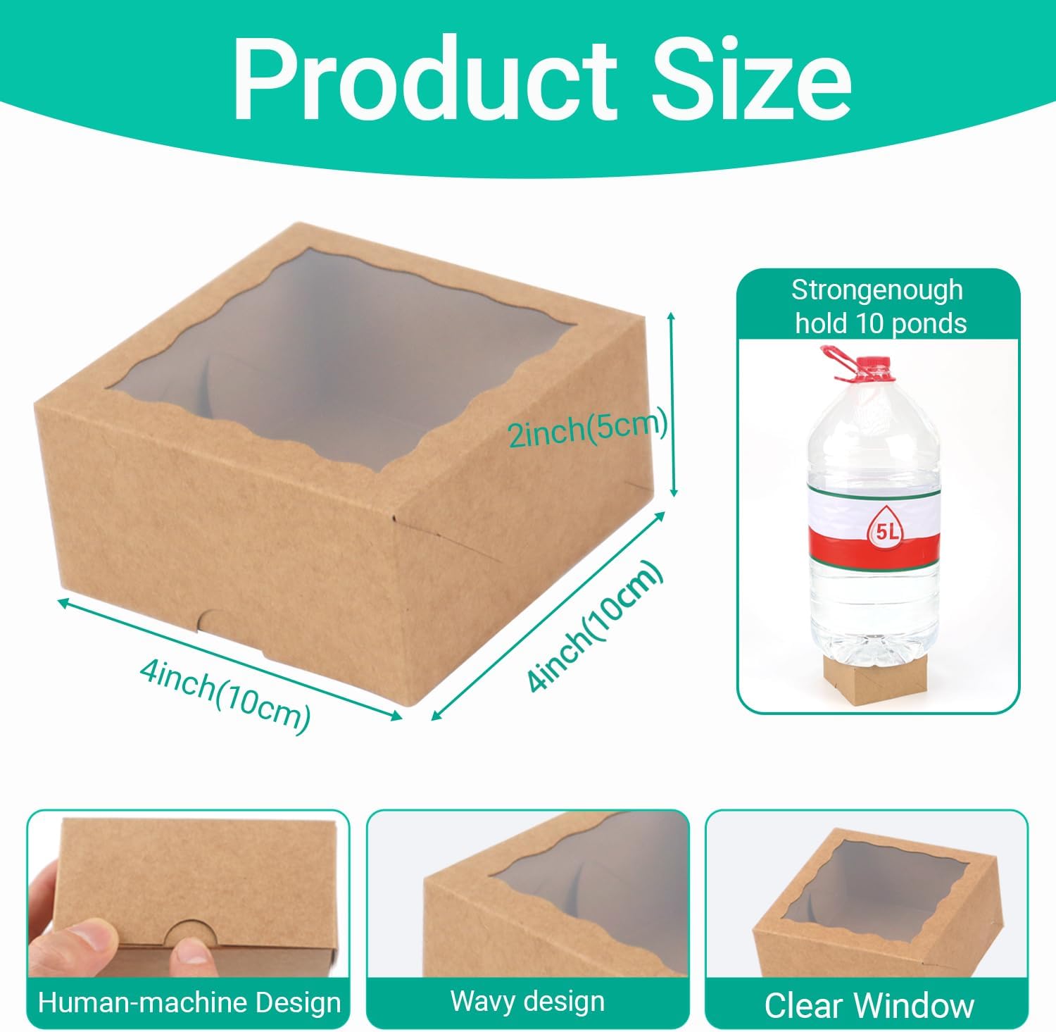 Bakery Boxes 50-Count 4x4x2 In - Wedding Favor Box บทวิจารณ์และราคา