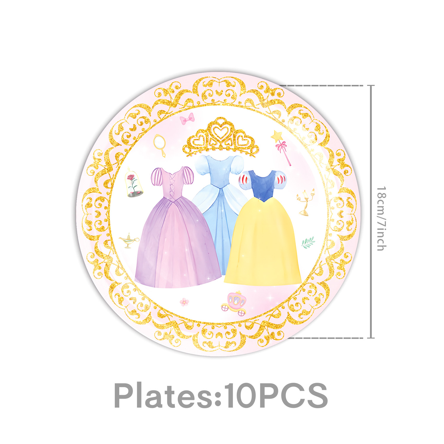 Princess Dress Girls Birthday  - Confetti Balloon Set บทวิจารณ์และราคา