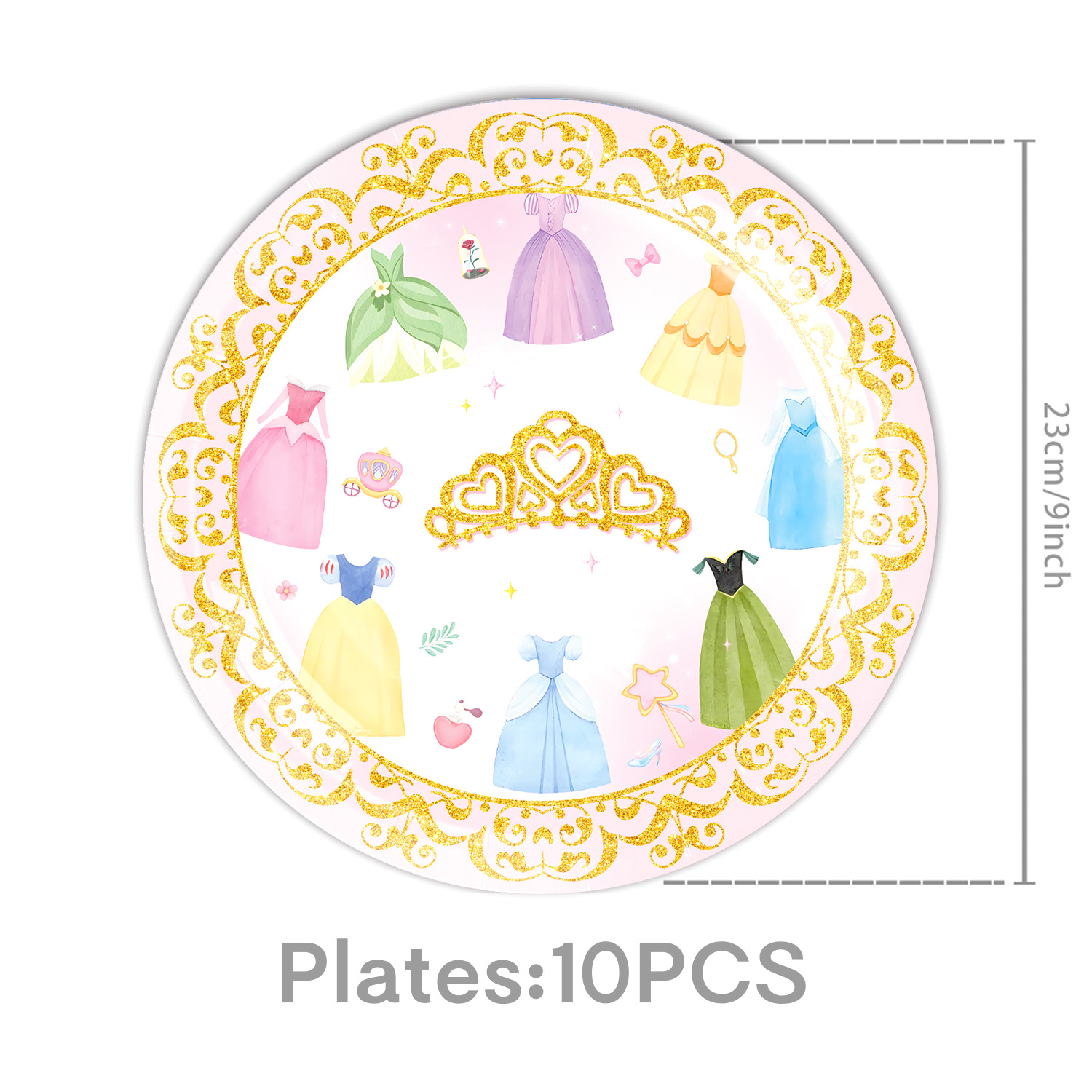 Princess Dress Girls Birthday  - Confetti Balloon Set บทวิจารณ์และราคา