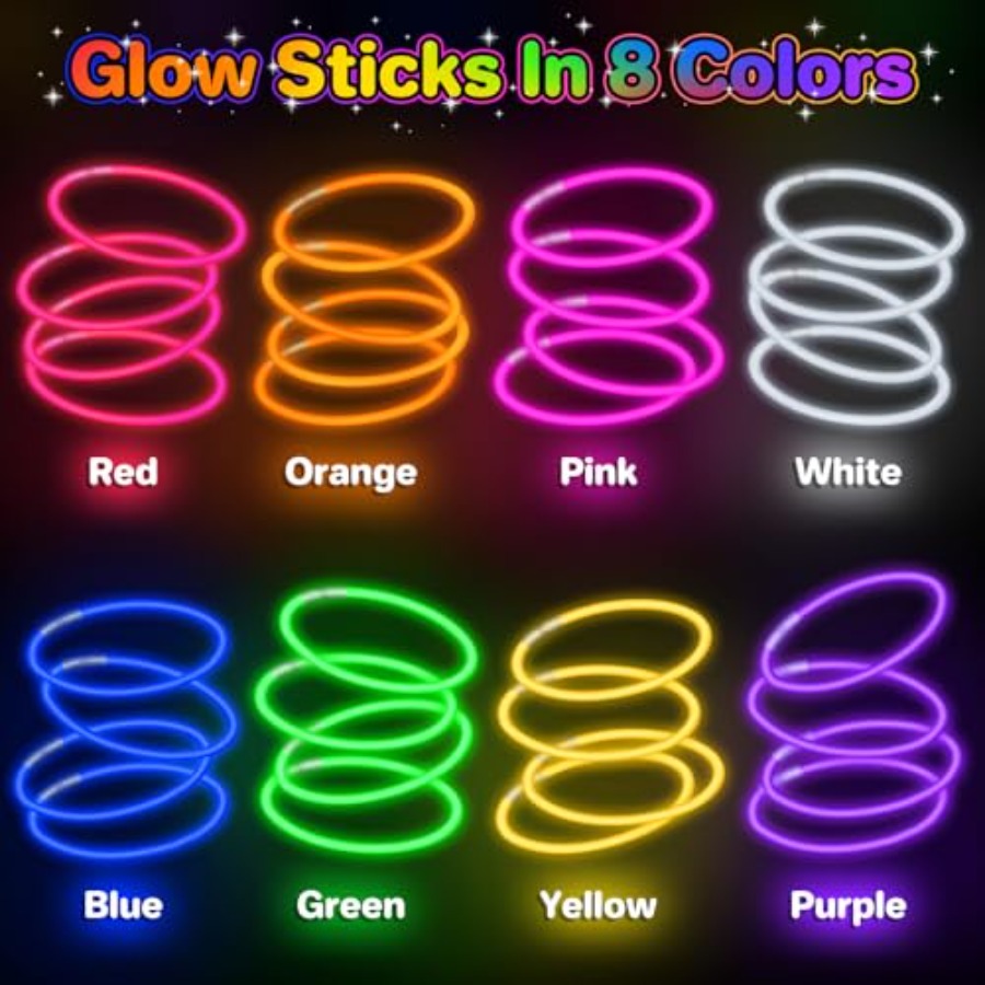 400Pcs Glow Sticks Bulk Party  - Wedding Supply Bulk บทวิจารณ์และราคา