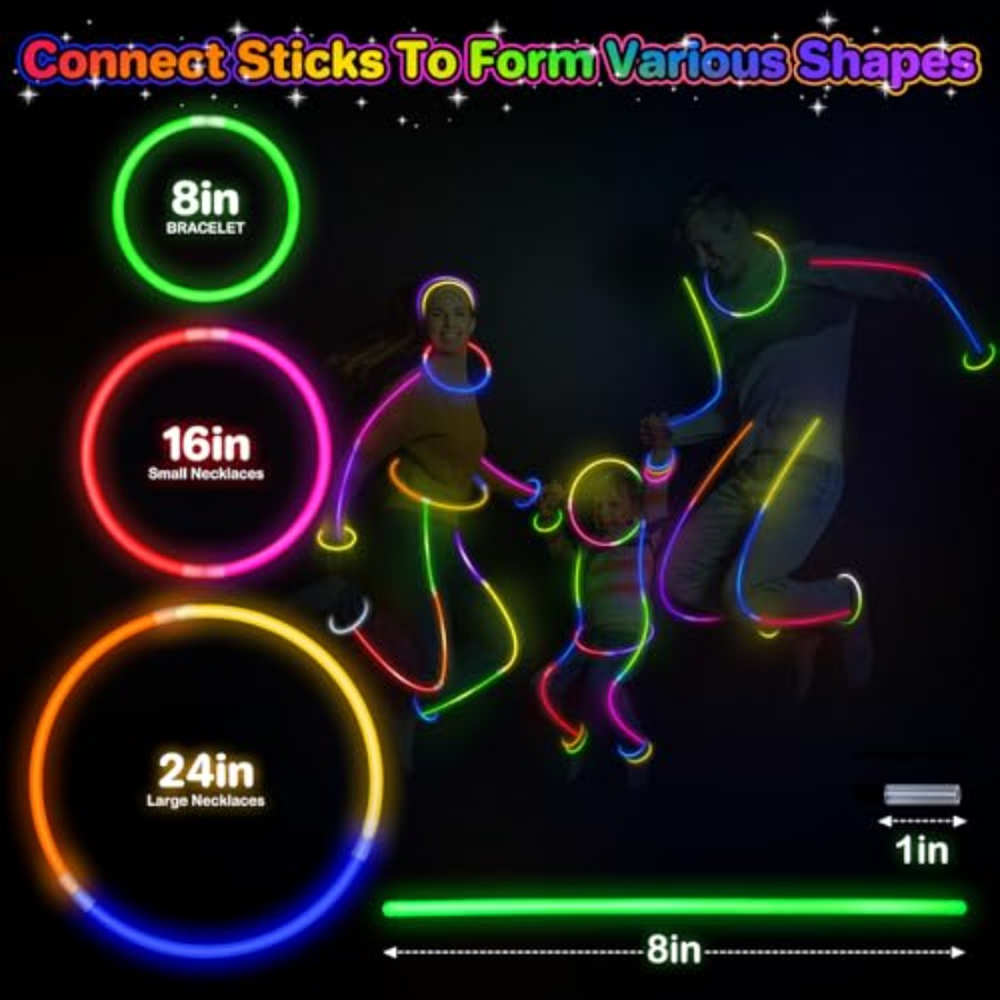 400Pcs Glow Sticks Bulk Party  - Wedding Supply Bulk บทวิจารณ์และราคา