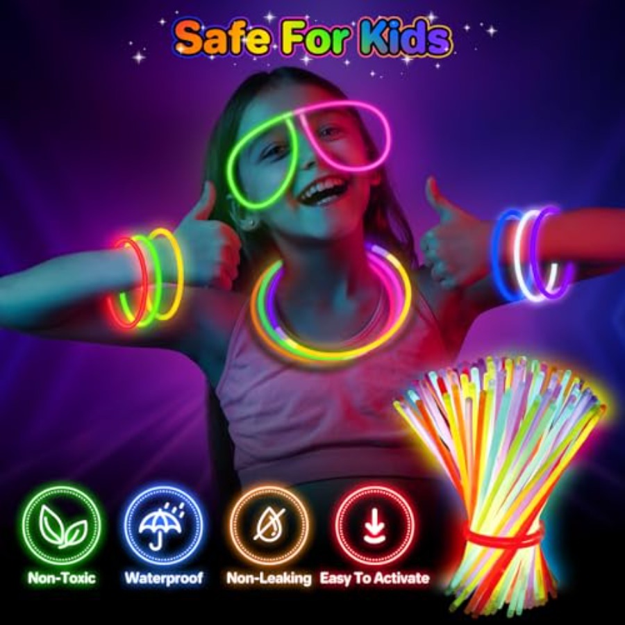 400Pcs Glow Sticks Bulk Party  - Wedding Supply Bulk บทวิจารณ์และราคา