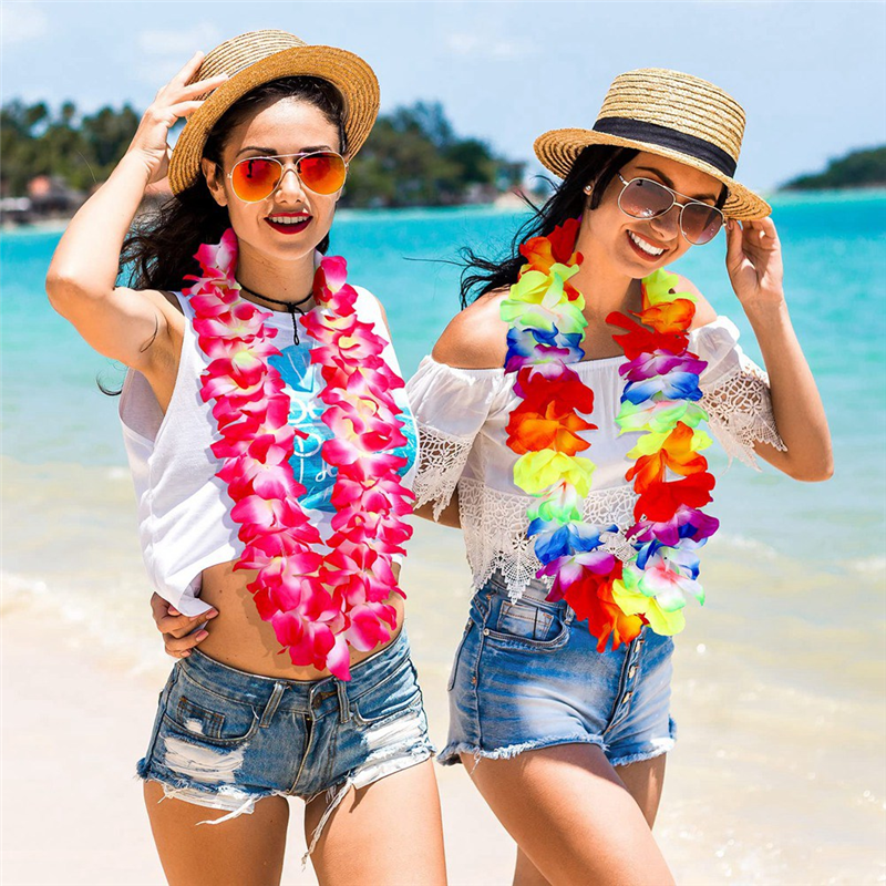 ABLN-6Pcs Hawaiian Leis Neckla - Wedding Supply Bulk บทวิจารณ์และราคา