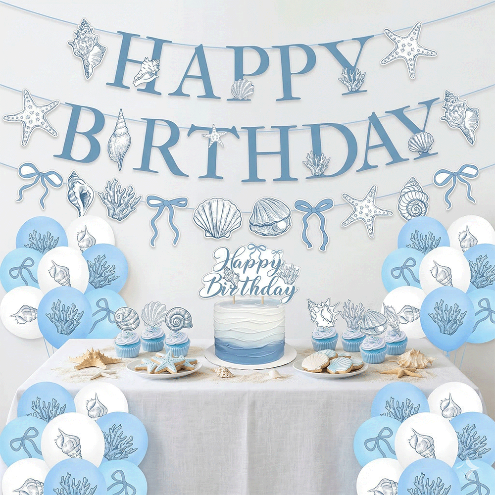 Elegant Ocean Mermaid Birthday - Confetti Balloon Set บทวิจารณ์และราคา