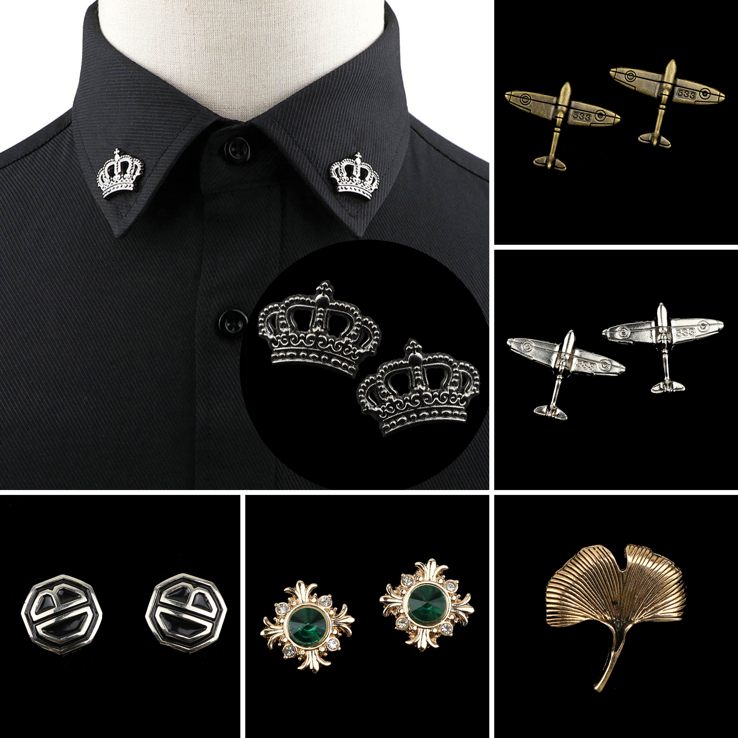1PC/2PC Trendy Suit Shirt Coll - Suit Supply Wedding Party บทวิจารณ์และราคา