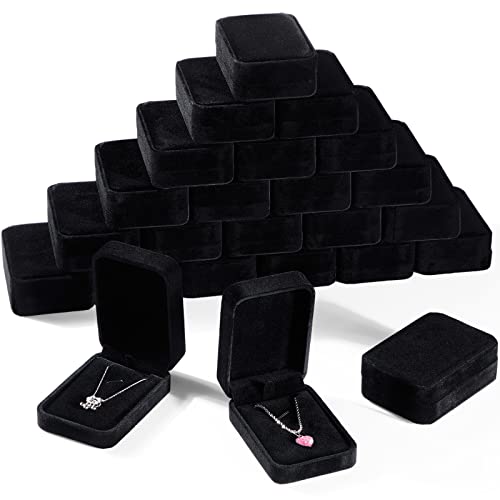 24 Black Velvet Jewelry Displa - Wedding Packaging บทวิจารณ์และราคา