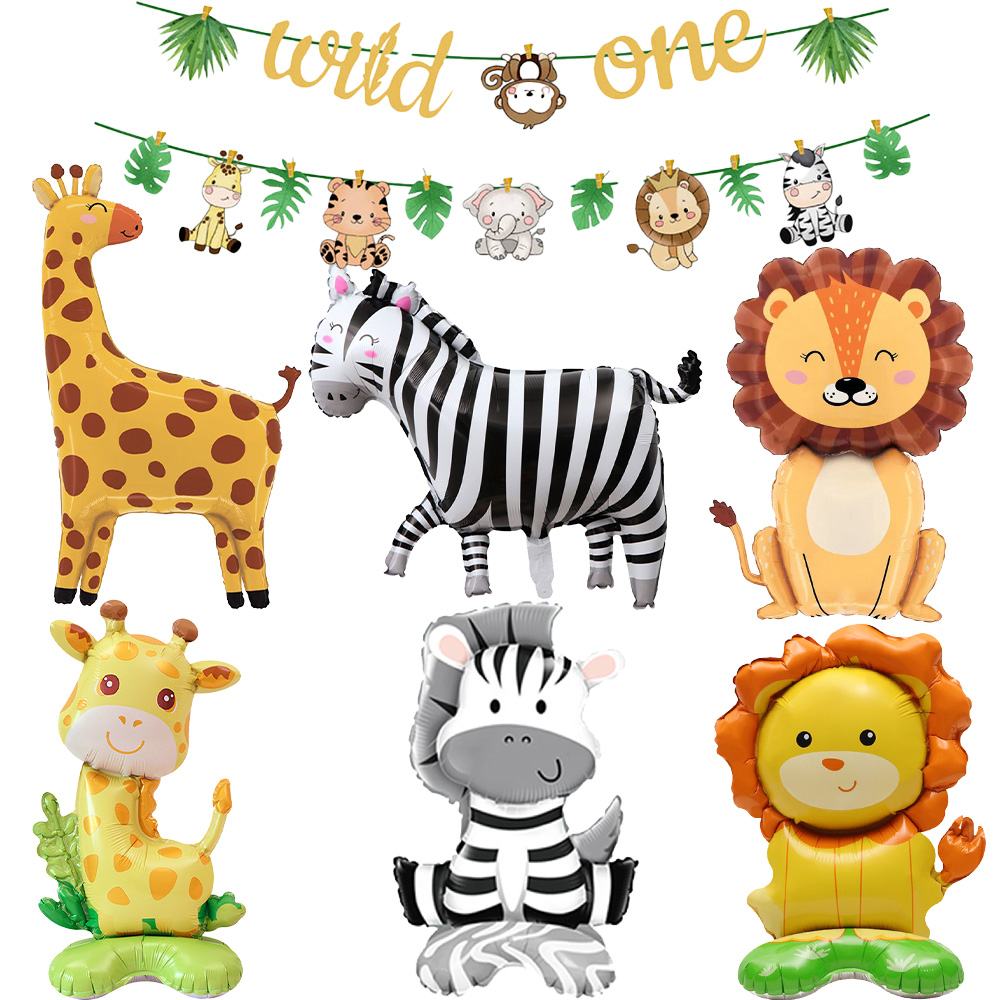 Jungle Animals Party Banner De - Confetti Balloon Set บทวิจารณ์และราคา