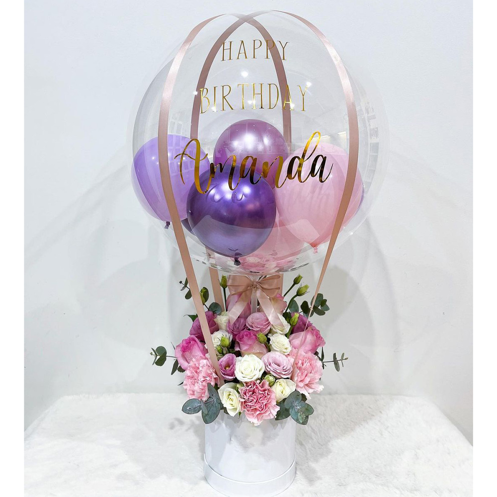Gift Hamper Balloon Box Set Ba - Confetti Balloon Set บทวิจารณ์และราคา