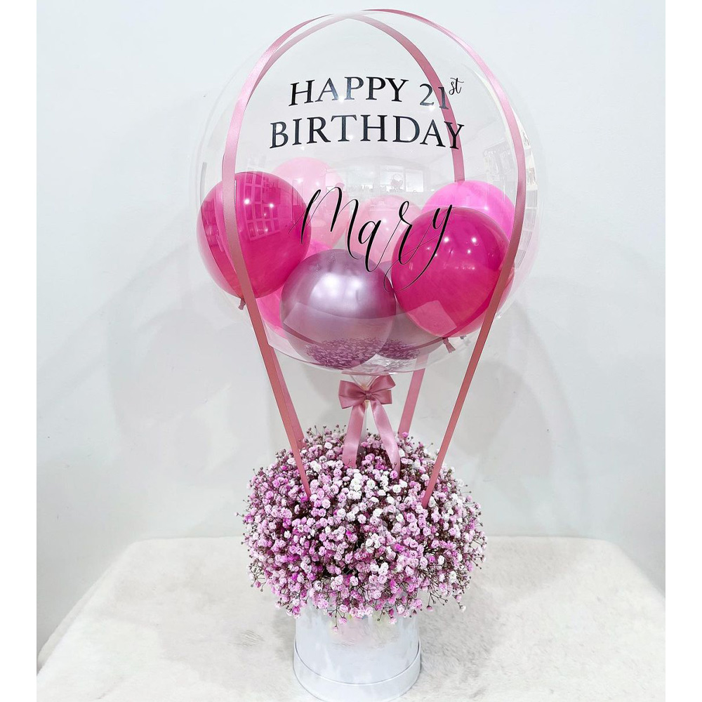 Gift Hamper Balloon Box Set Ba - Confetti Balloon Set บทวิจารณ์และราคา