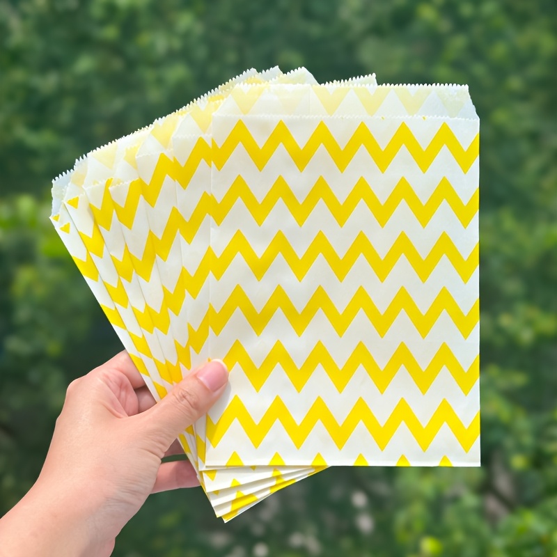 25pcs Royal Blue Striped Kraft - Wedding Packaging บทวิจารณ์และราคา