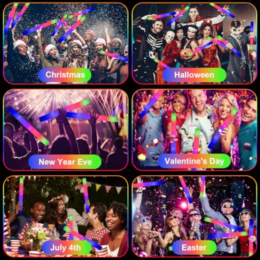 118PCS Foam Glow Sticks Bulk P - Wedding Supply Bulk บทวิจารณ์และราคา