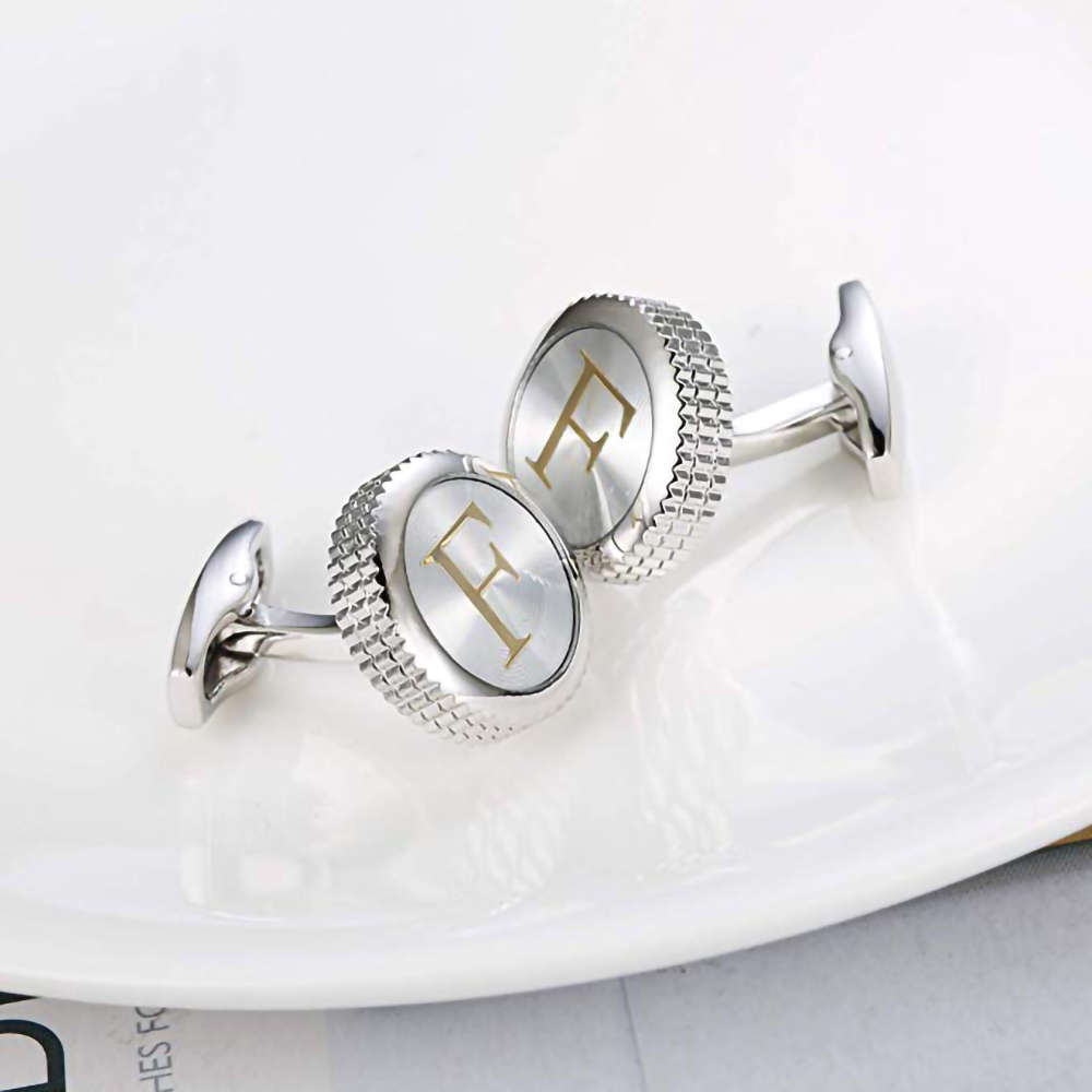 Round 26 Letters A-Z Cufflinks - Wedding Z บทวิจารณ์และราคา