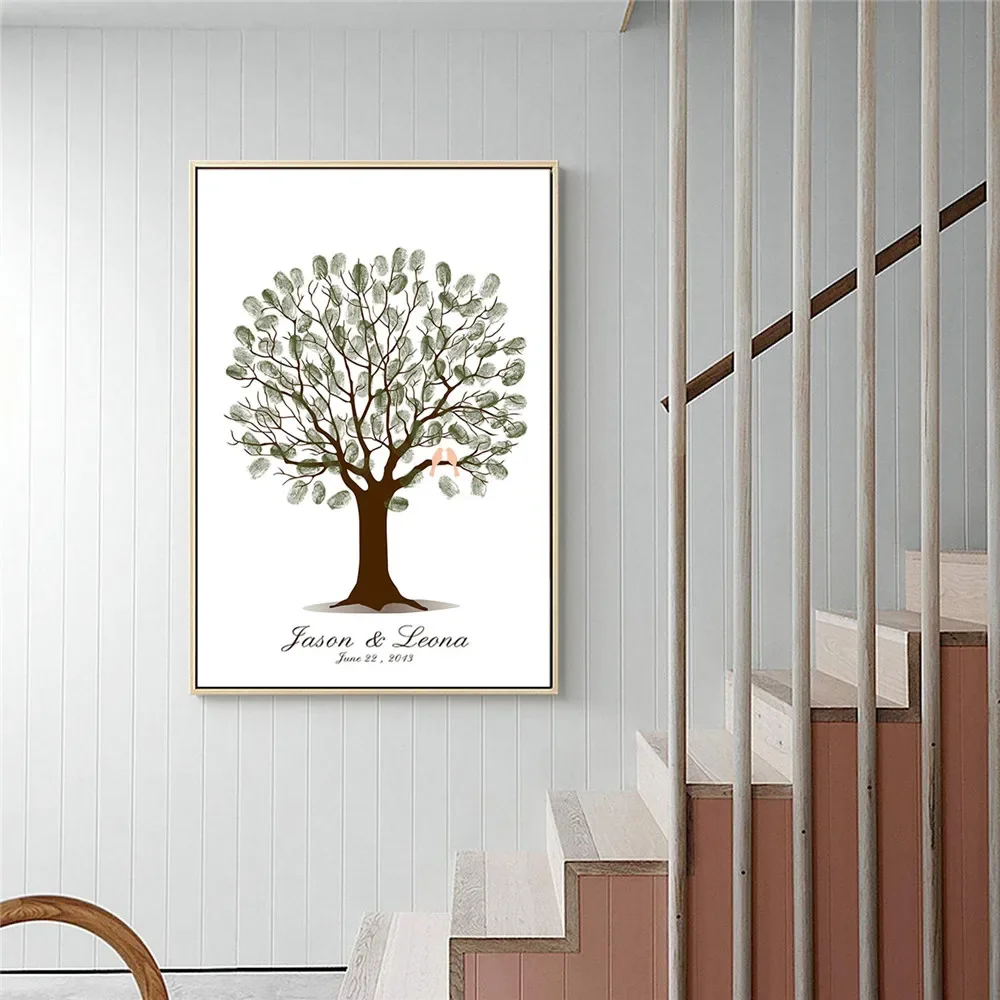 Wedding Fingerprint Tree Canva - Wedding Packaging บทวิจารณ์และราคา