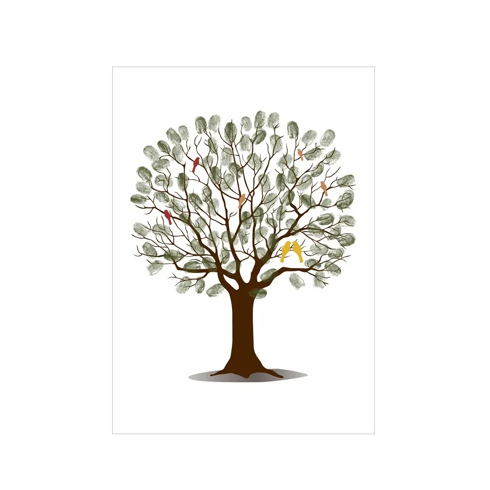 Wedding Fingerprint Tree Canva - Wedding Packaging บทวิจารณ์และราคา