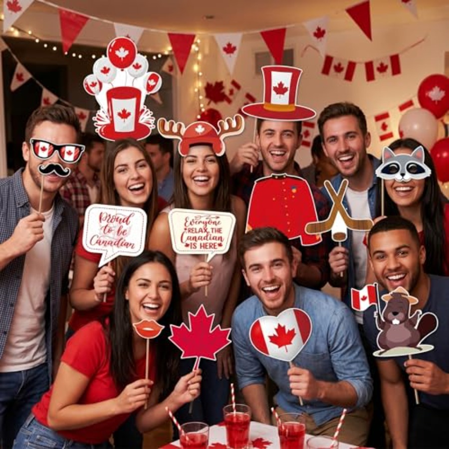Canada Day Photo Booth Props D - Wedding Supply Canada บทวิจารณ์และราคา