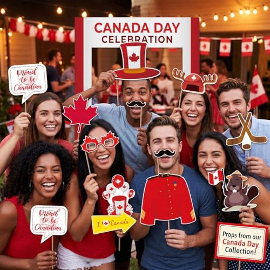 Canada Day Photo Booth Props D - Wedding Supply Canada บทวิจารณ์และราคา