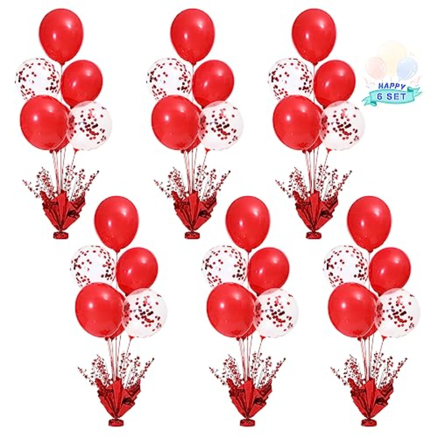 6 Set Christmas Table Balloons - Confetti Balloon Set บทวิจารณ์และราคา
