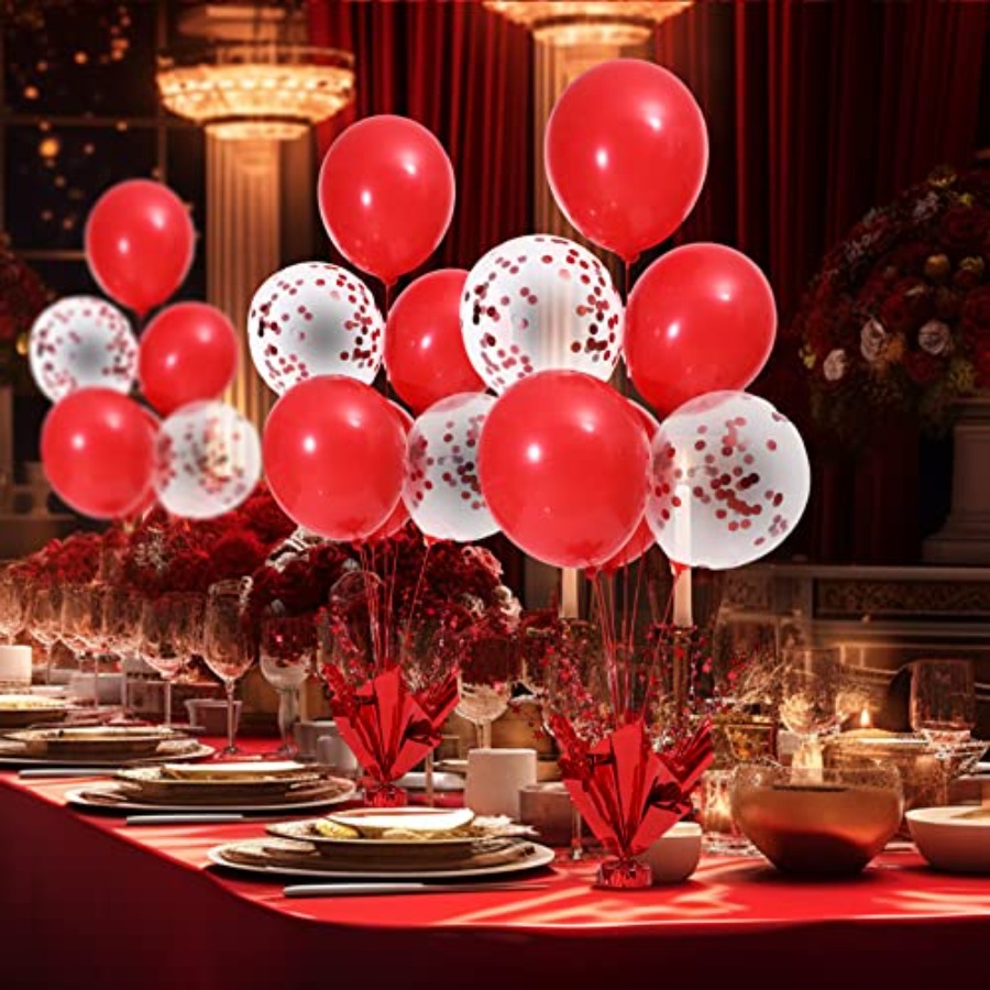 6 Set Christmas Table Balloons - Confetti Balloon Set บทวิจารณ์และราคา