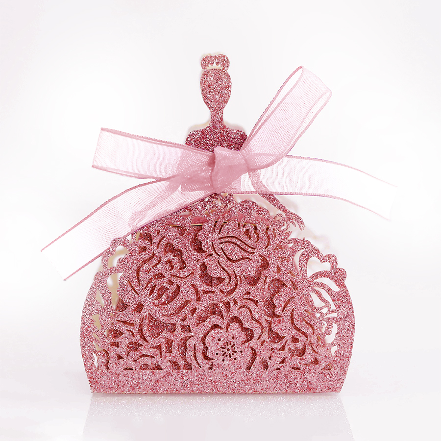 10Pcs/set Bride Flower Dresses - Wedding Favor Box บทวิจารณ์และราคา