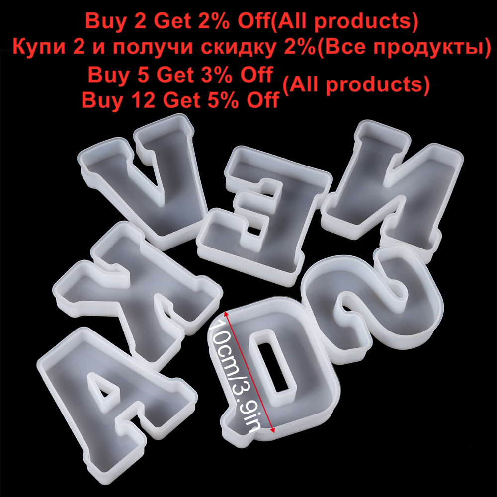 3Sizes A to Z Letter Silicone  - Wedding Z บทวิจารณ์และราคา
