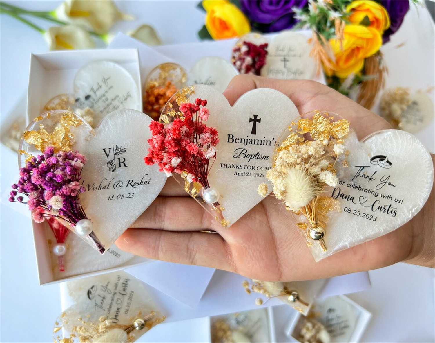 Personalized Magnet Favor for  - Wedding Favor Box บทวิจารณ์และราคา
