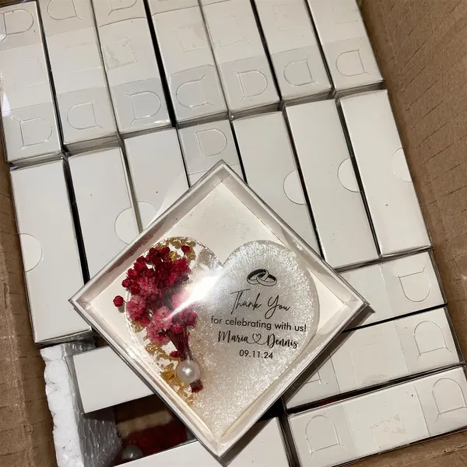 Personalized Magnet Favor for  - Wedding Favor Box บทวิจารณ์และราคา