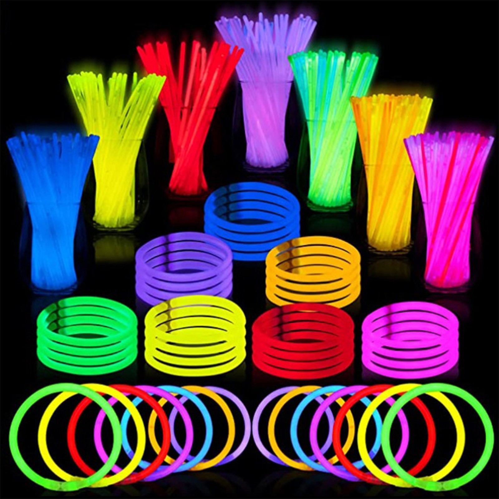 ‌100 Pack 20cm Fluorescent Glo - Wedding Supply Bulk บทวิจารณ์และราคา