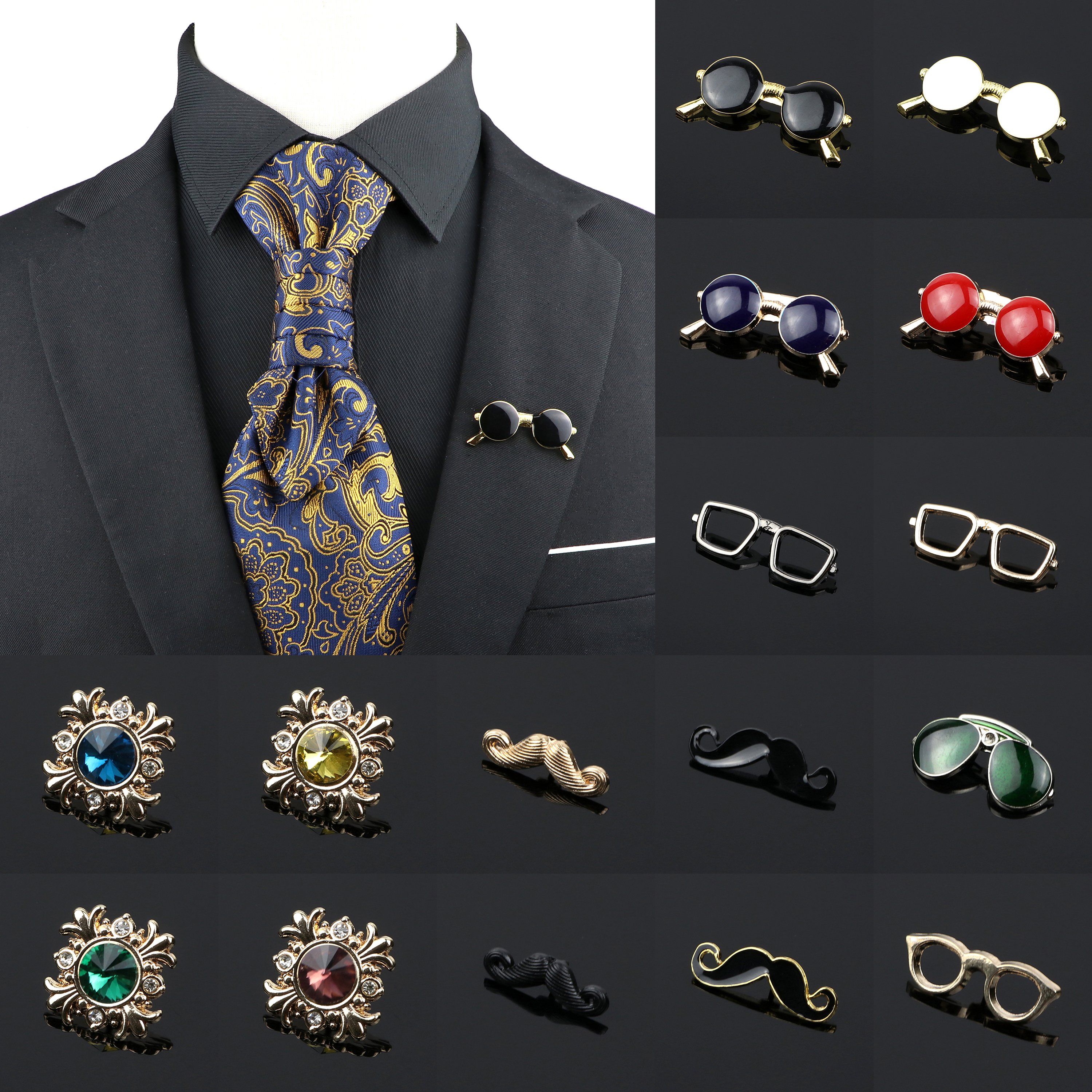 Fashion Gentleman Brooch For M - Suit Supply Wedding Party บทวิจารณ์และราคา