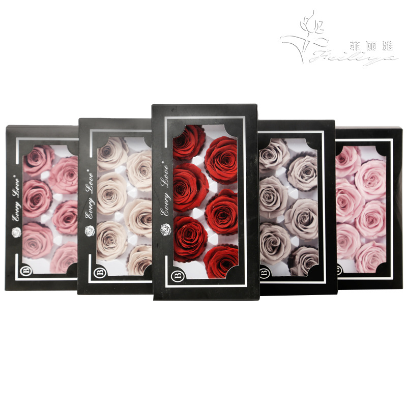 6pcs Eternal Rose Flower Heads - Wedding Supply Bulk บทวิจารณ์และราคา