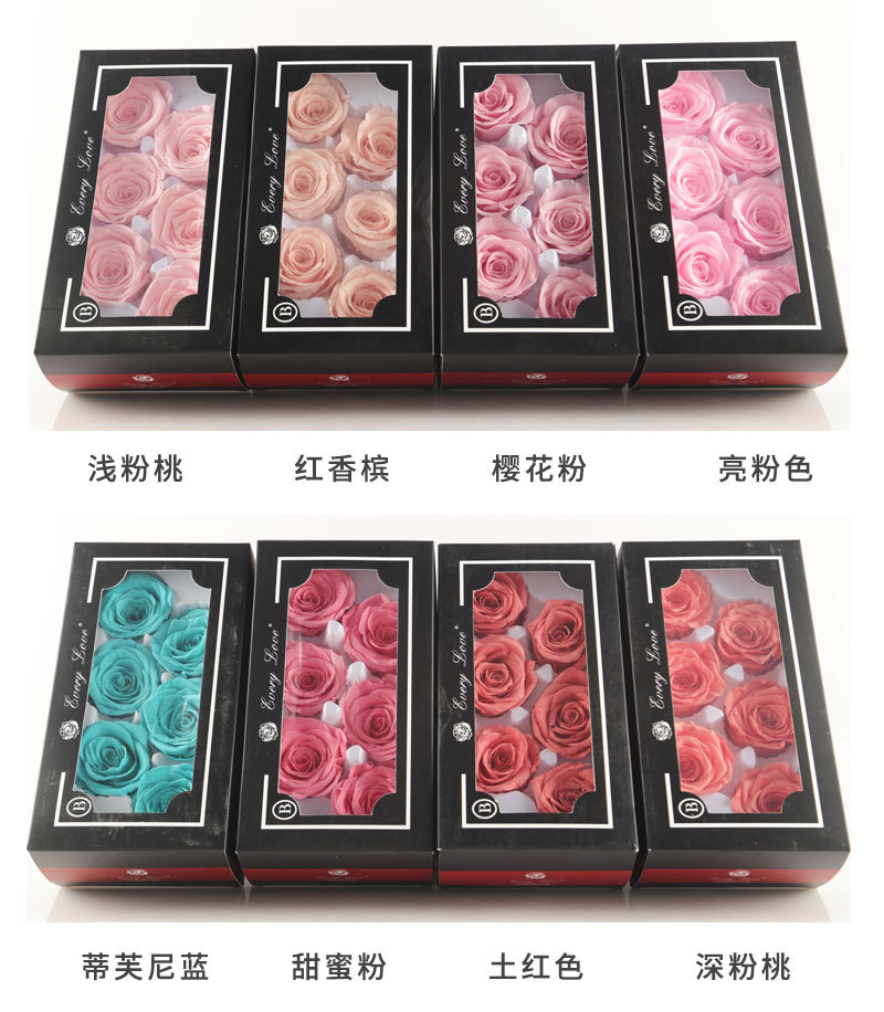 6pcs Eternal Rose Flower Heads - Wedding Supply Bulk บทวิจารณ์และราคา