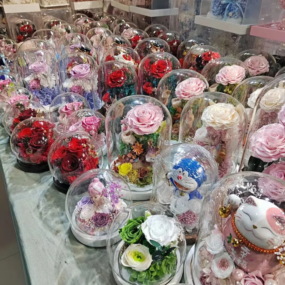6pcs Eternal Rose Flower Heads - Wedding Supply Bulk บทวิจารณ์และราคา