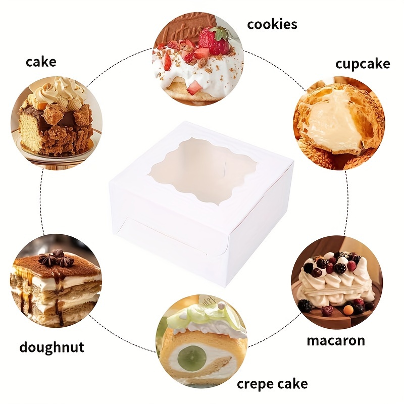 10Pcs Kraft Paper Cake Candy B - Wedding Packaging บทวิจารณ์และราคา