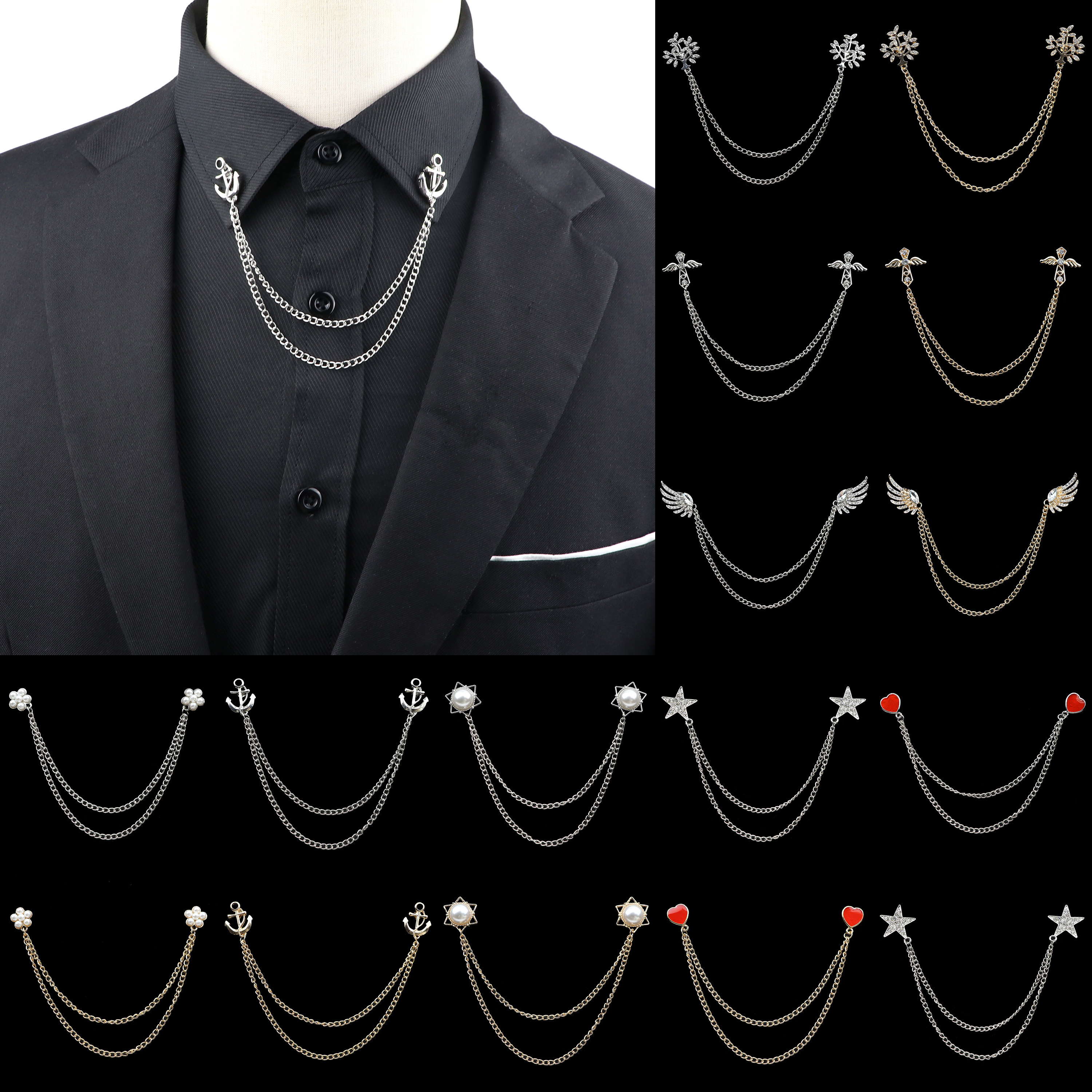 Fashion Gentleman Tassel Brooc - Suit Supply Wedding Party บทวิจารณ์และราคา