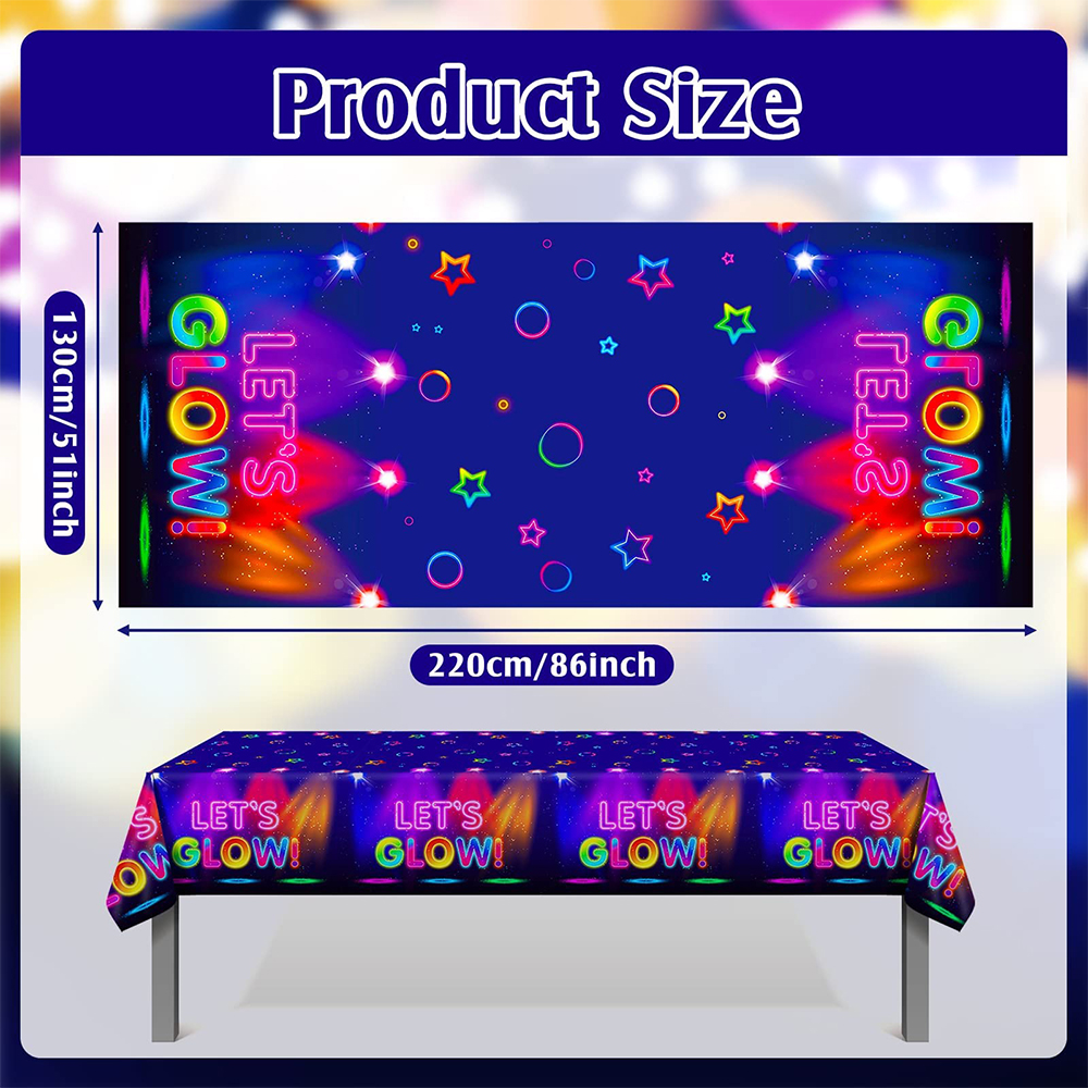 Glow Party Tablecloth Napkins  - Confetti Balloon Set บทวิจารณ์และราคา