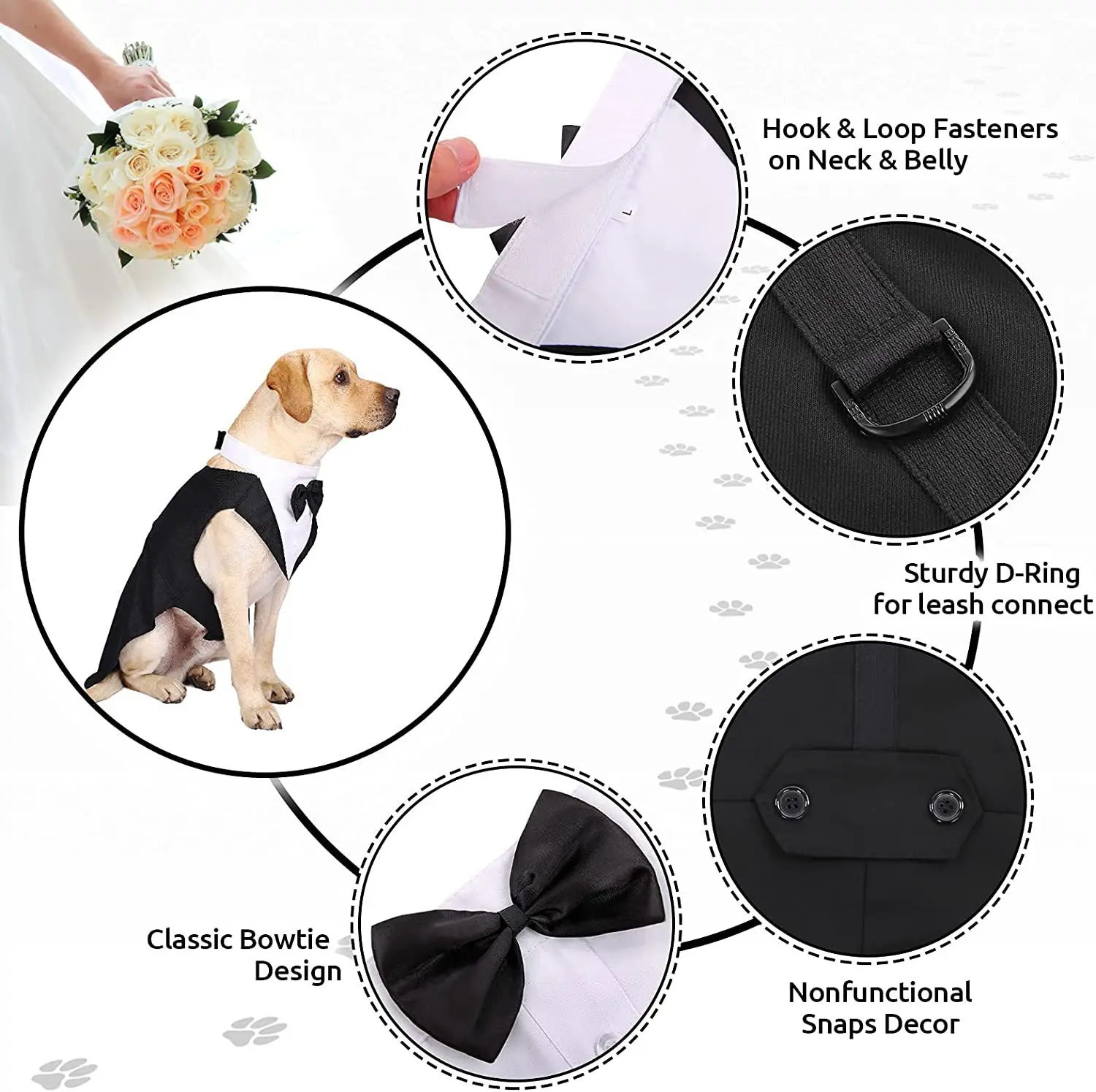 Pet Dog Clothes Fashion Party  - Suit Supply Wedding Party บทวิจารณ์และราคา