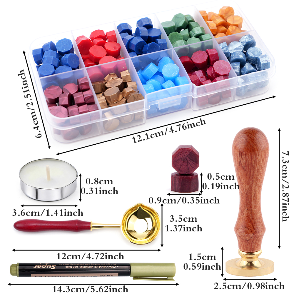 A-Z letter Wax Seal Stamp Kit  - Wedding Z บทวิจารณ์และราคา