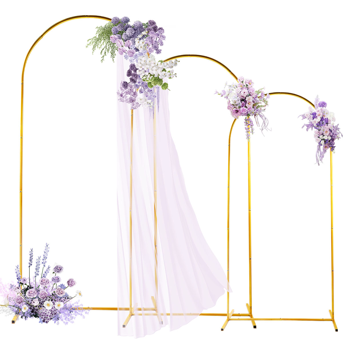 3Pack Golden Metal Arch Kits,  - Confetti Balloon Set บทวิจารณ์และราคา